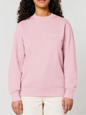 Women's Organic Cotton Relaxed Fit Sweatshirt | Cherry Blossom Pink
