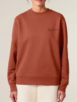 Women's Organic Cotton Relaxed Fit Sweatshirt | Clay Brown