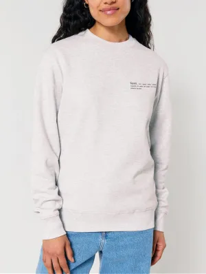 Women's Organic Cotton Relaxed Fit Sweatshirt | Cloud Grey Marl