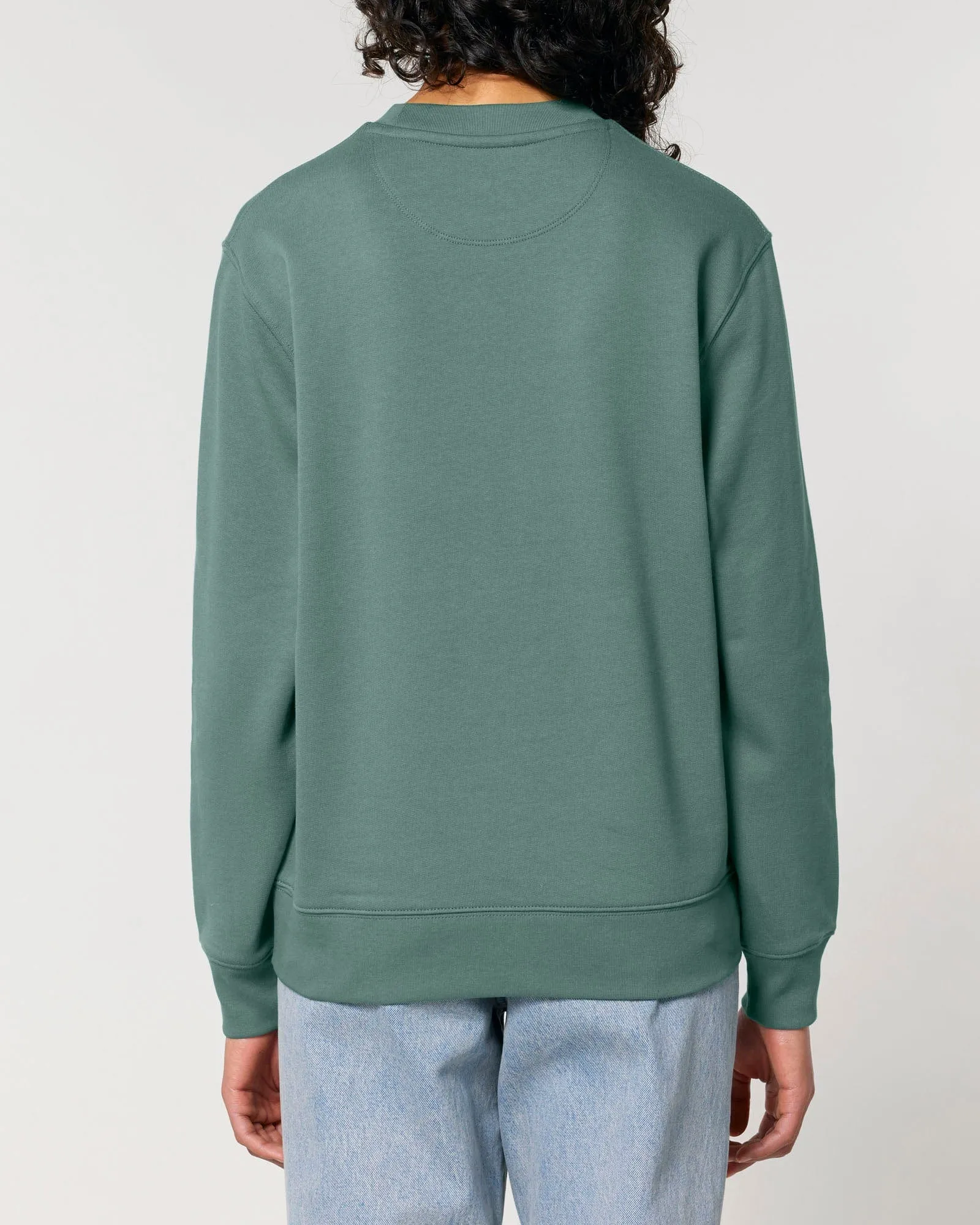 Women's Organic Cotton Relaxed Fit Sweatshirt | Eucalyptus Green