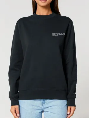 Women's Organic Cotton Relaxed Fit Sweatshirt | Jet Black