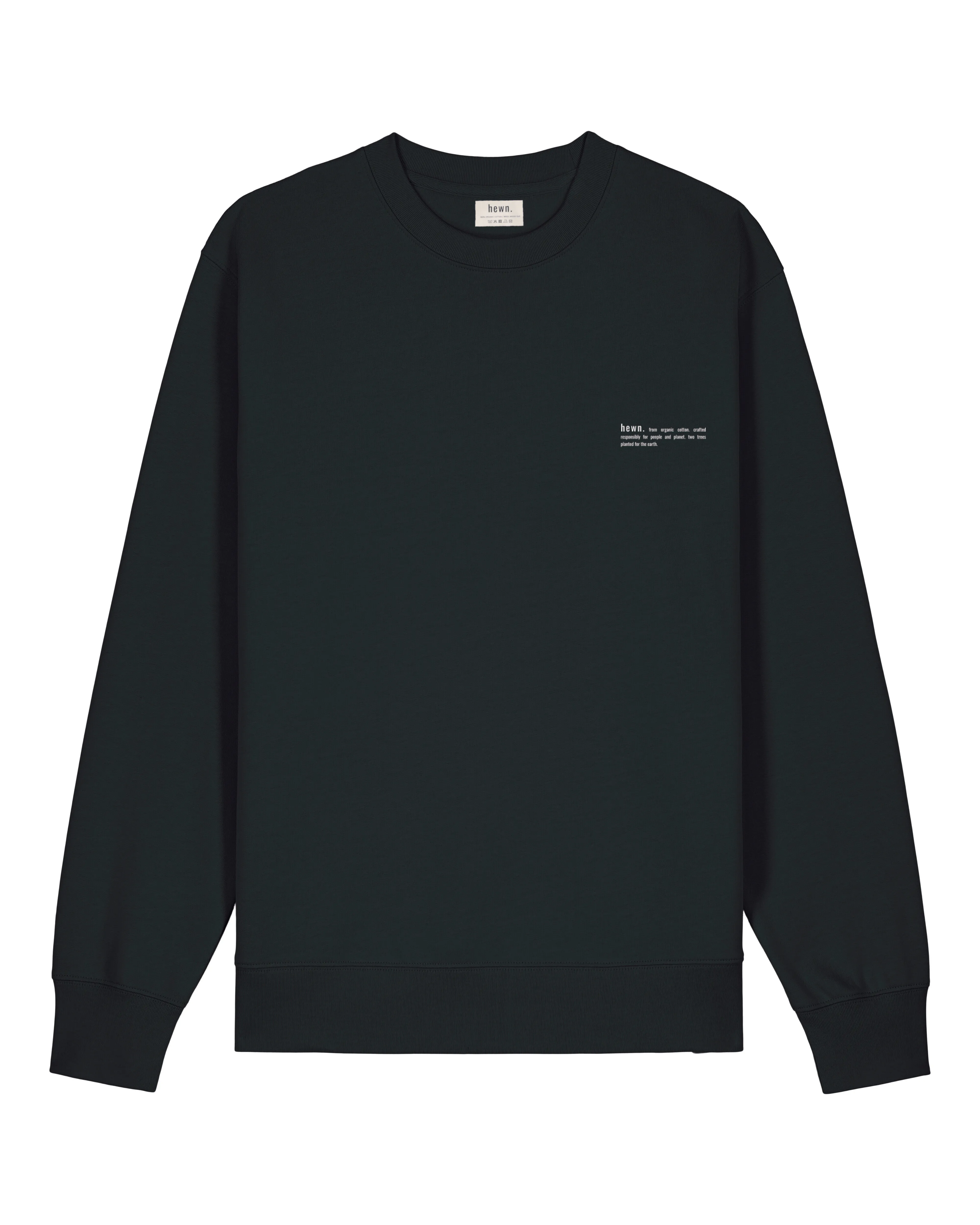 Women's Organic Cotton Relaxed Fit Sweatshirt | Jet Black