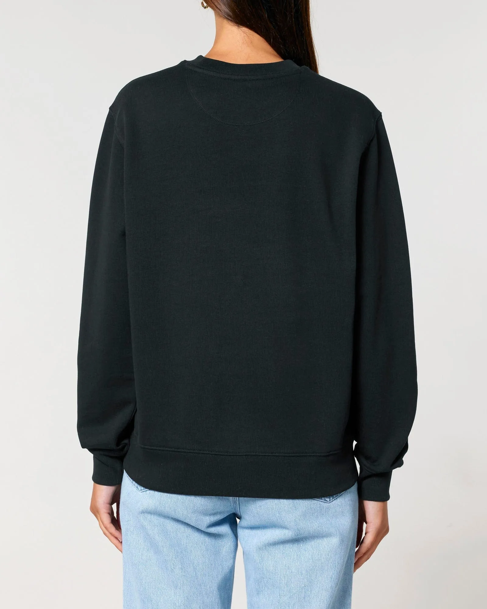 Women's Organic Cotton Relaxed Fit Sweatshirt | Jet Black