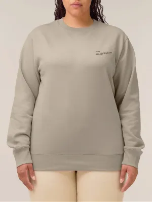 Women's Organic Cotton Relaxed Fit Sweatshirt | Limestone Grey