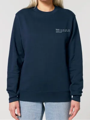 Women's Organic Cotton Relaxed Fit Sweatshirt | Midnight Navy