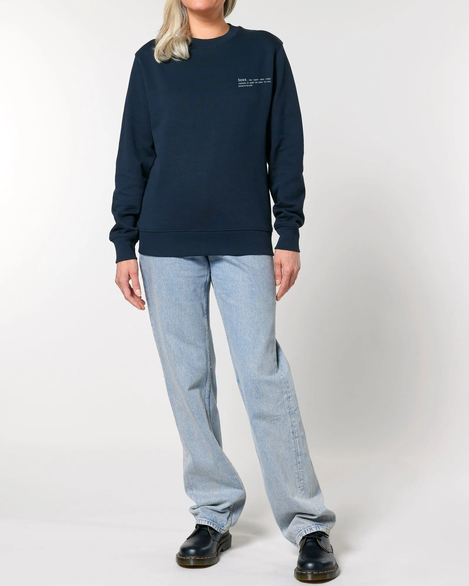 Women's Organic Cotton Relaxed Fit Sweatshirt | Midnight Navy