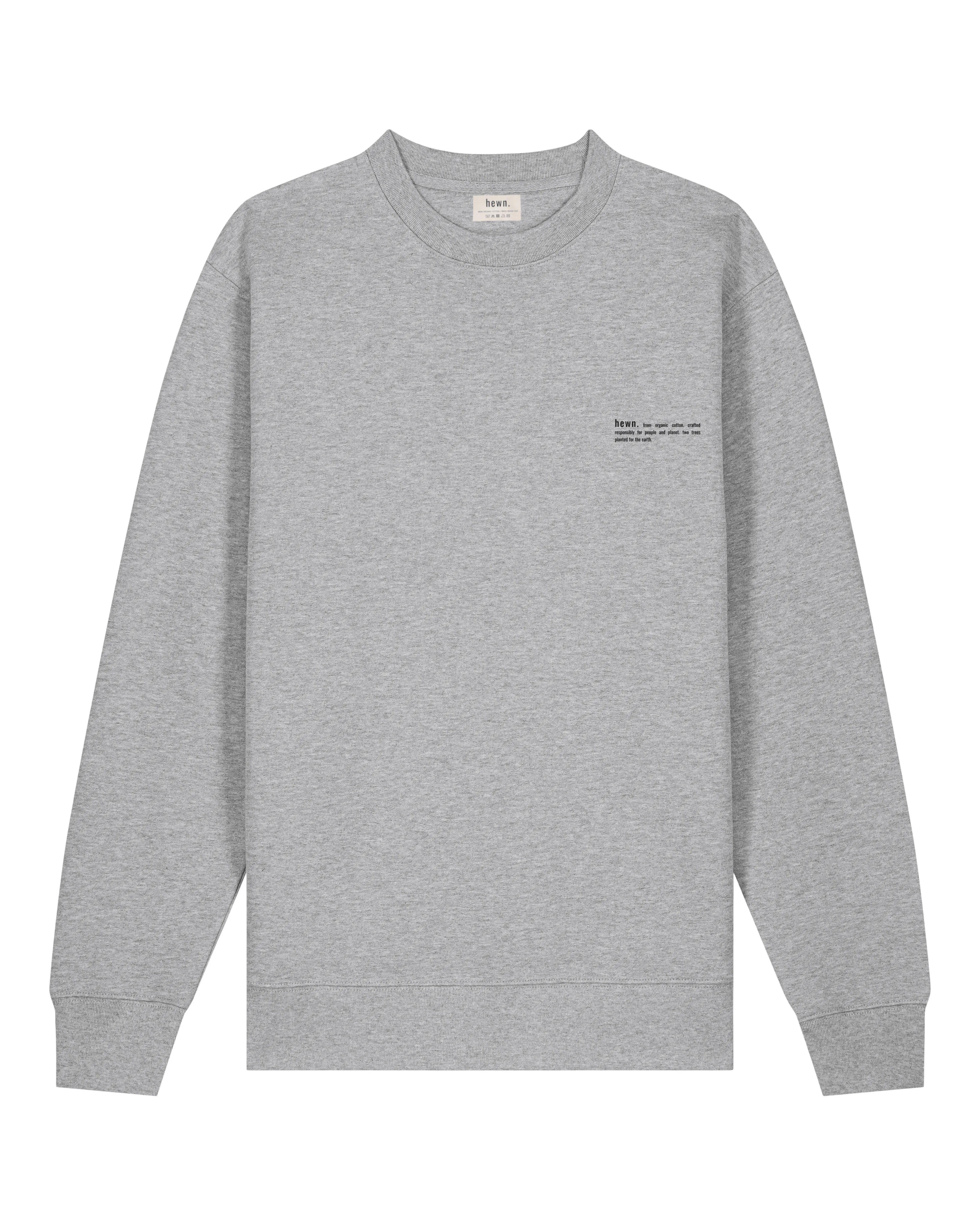 Women's Organic Cotton Relaxed Fit Sweatshirt | Rock Grey Marl