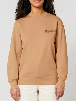 Women's Organic Cotton Relaxed Fit Sweatshirt | Sand