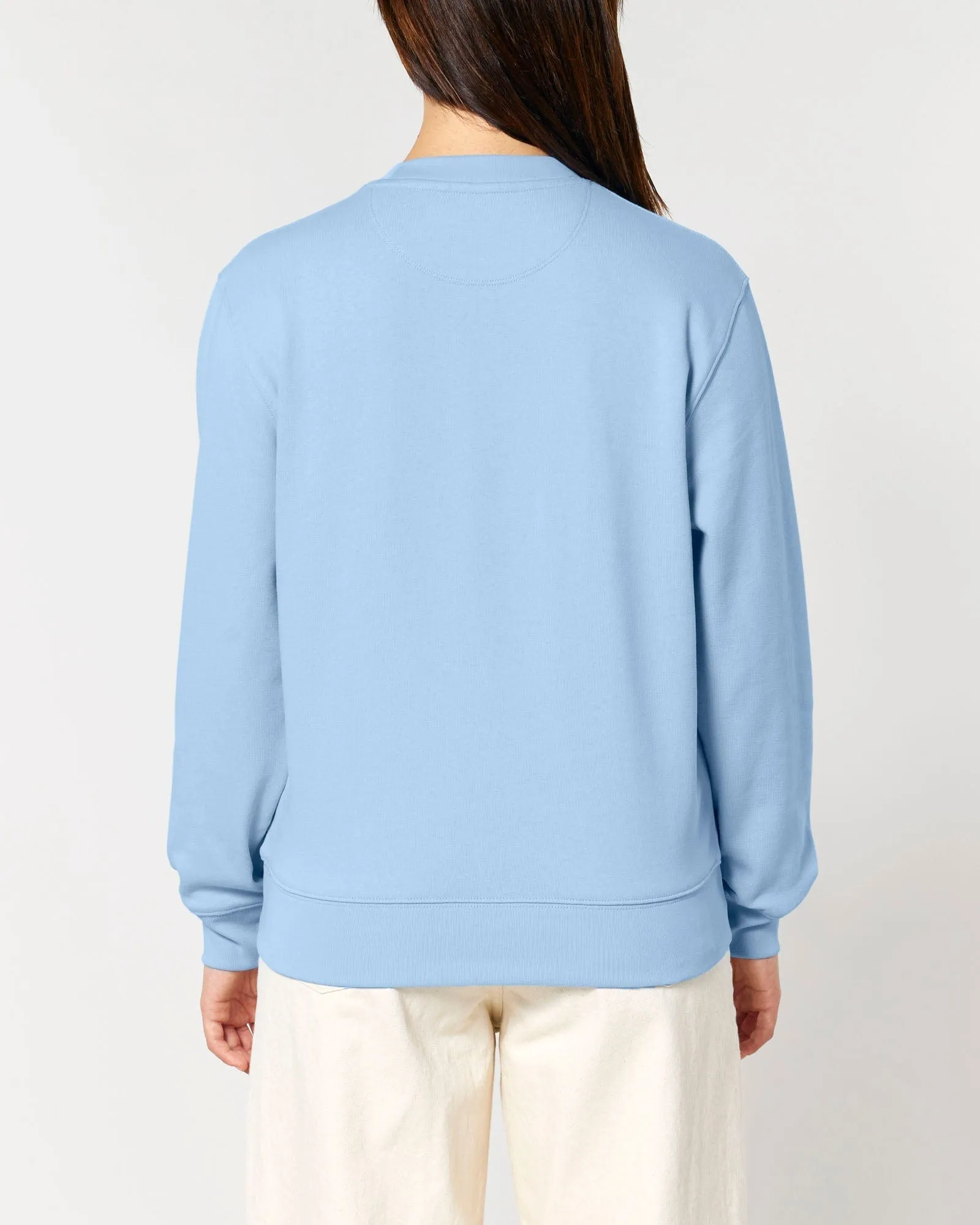 Women's Organic Cotton Relaxed Fit Sweatshirt | Sky Blue