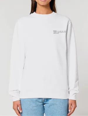 Women's Organic Cotton Relaxed Fit Sweatshirt | Snow White