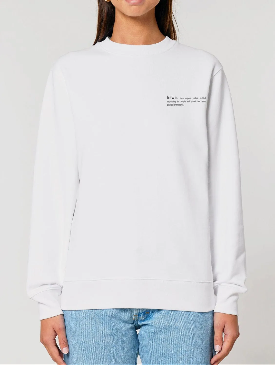 Women's Organic Cotton Relaxed Fit Sweatshirt | Snow White