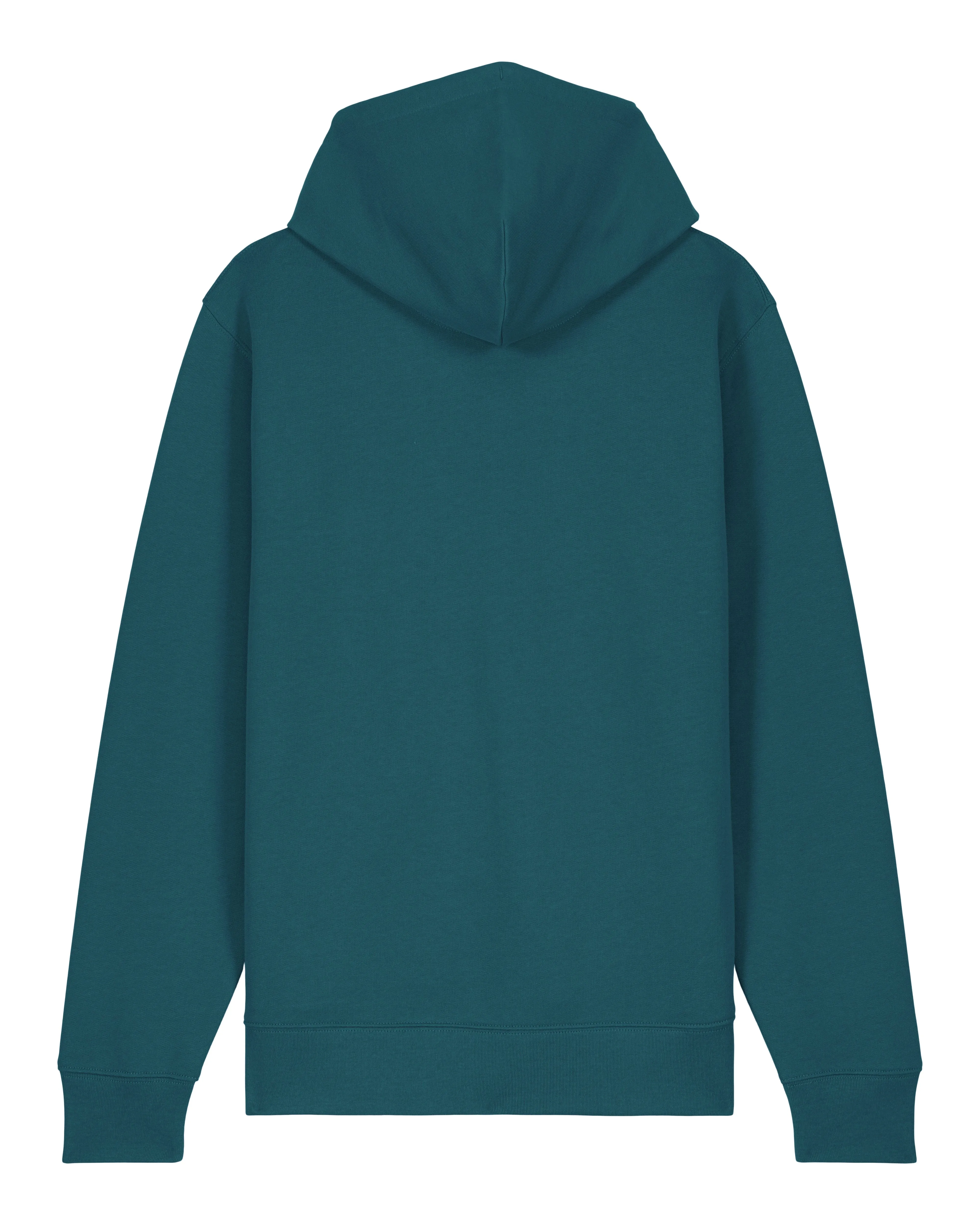 Women's Organic Cotton Relaxed Fit Zip Hoodie | Ocean Blue