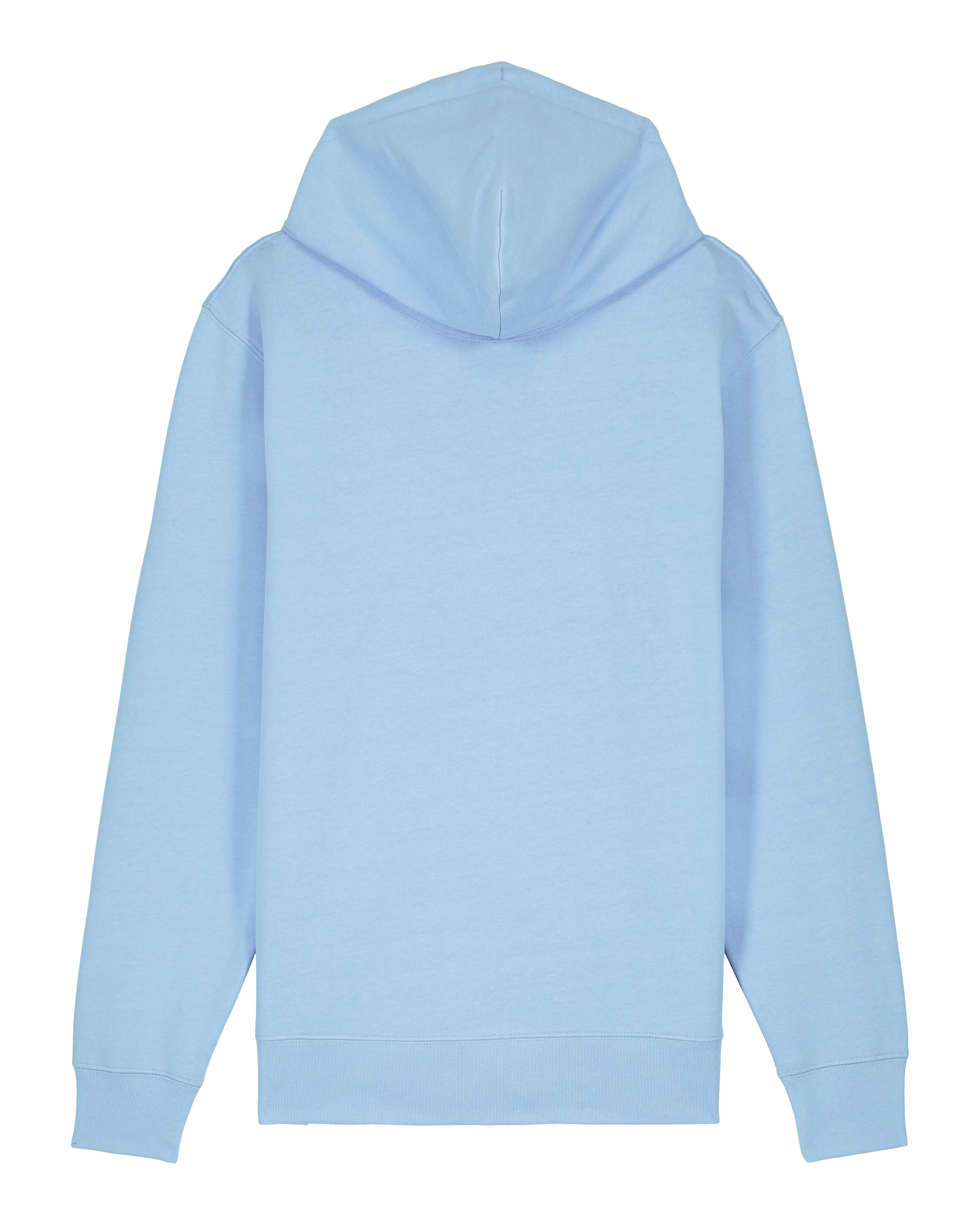 Women's Organic Cotton Relaxed Fit Zip Hoodie | Sky Blue