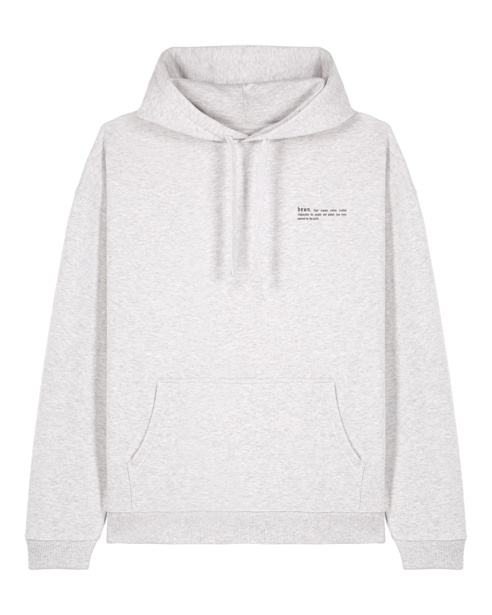 Women's Organic Cotton Signature Oversized Hoodie | Cloud Grey Marl