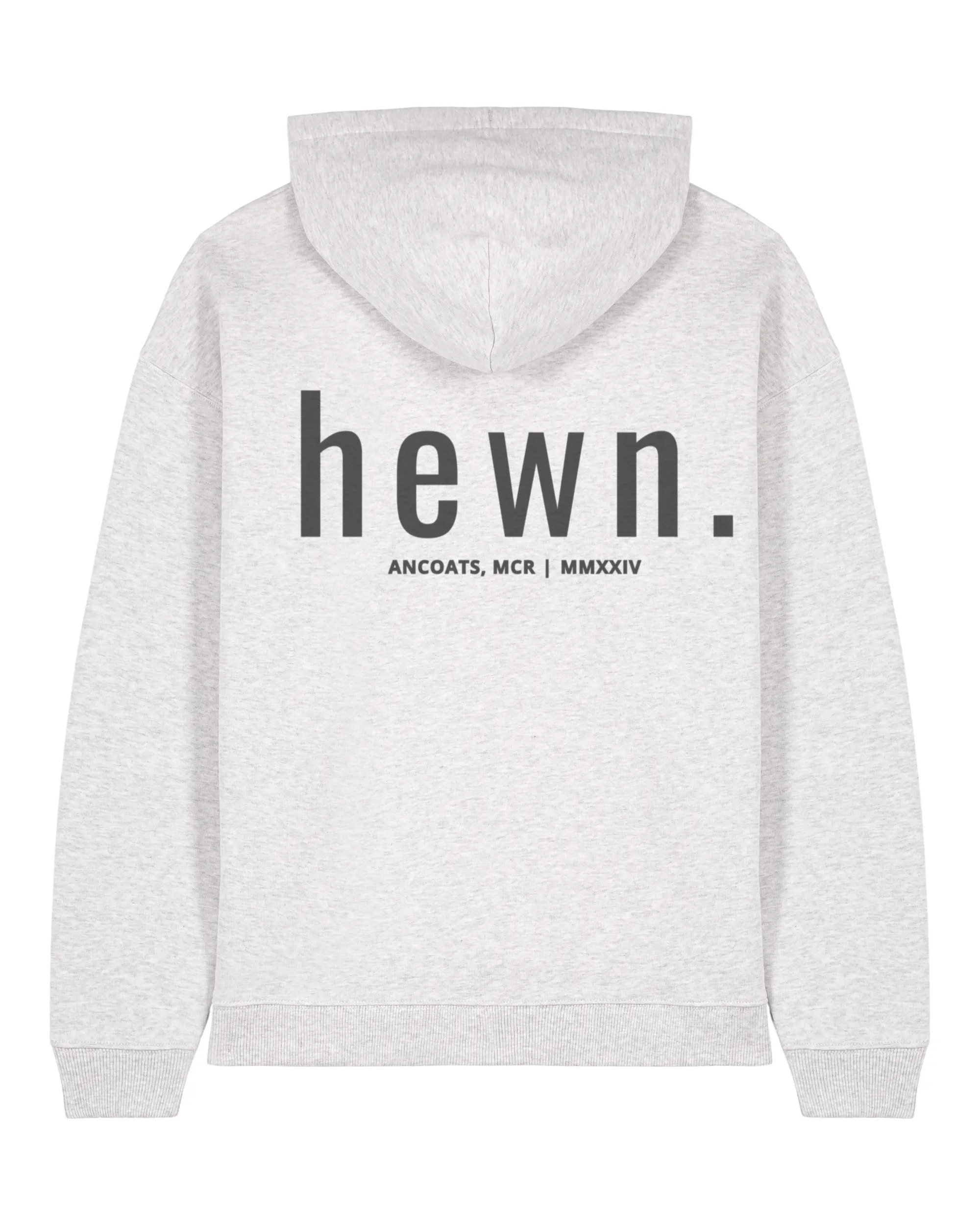 Women's Organic Cotton Signature Oversized Hoodie | Cloud Grey Marl