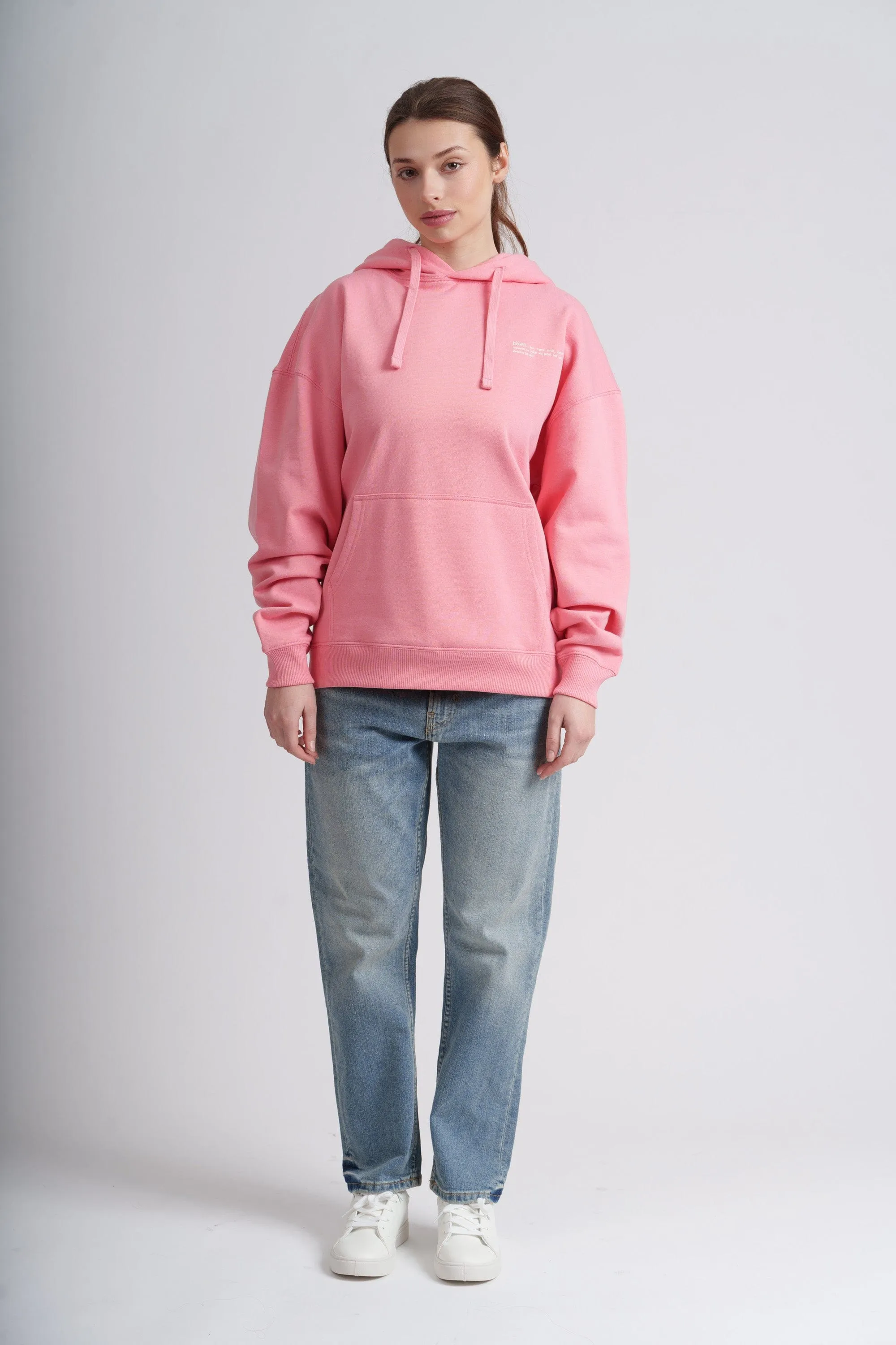 Women's Organic Cotton Signature Oversized Hoodie | Flamingo Pink