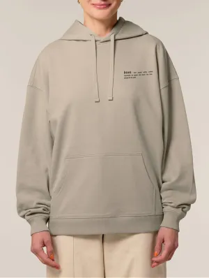 Women's Organic Cotton Signature Oversized Hoodie | Limestone Grey
