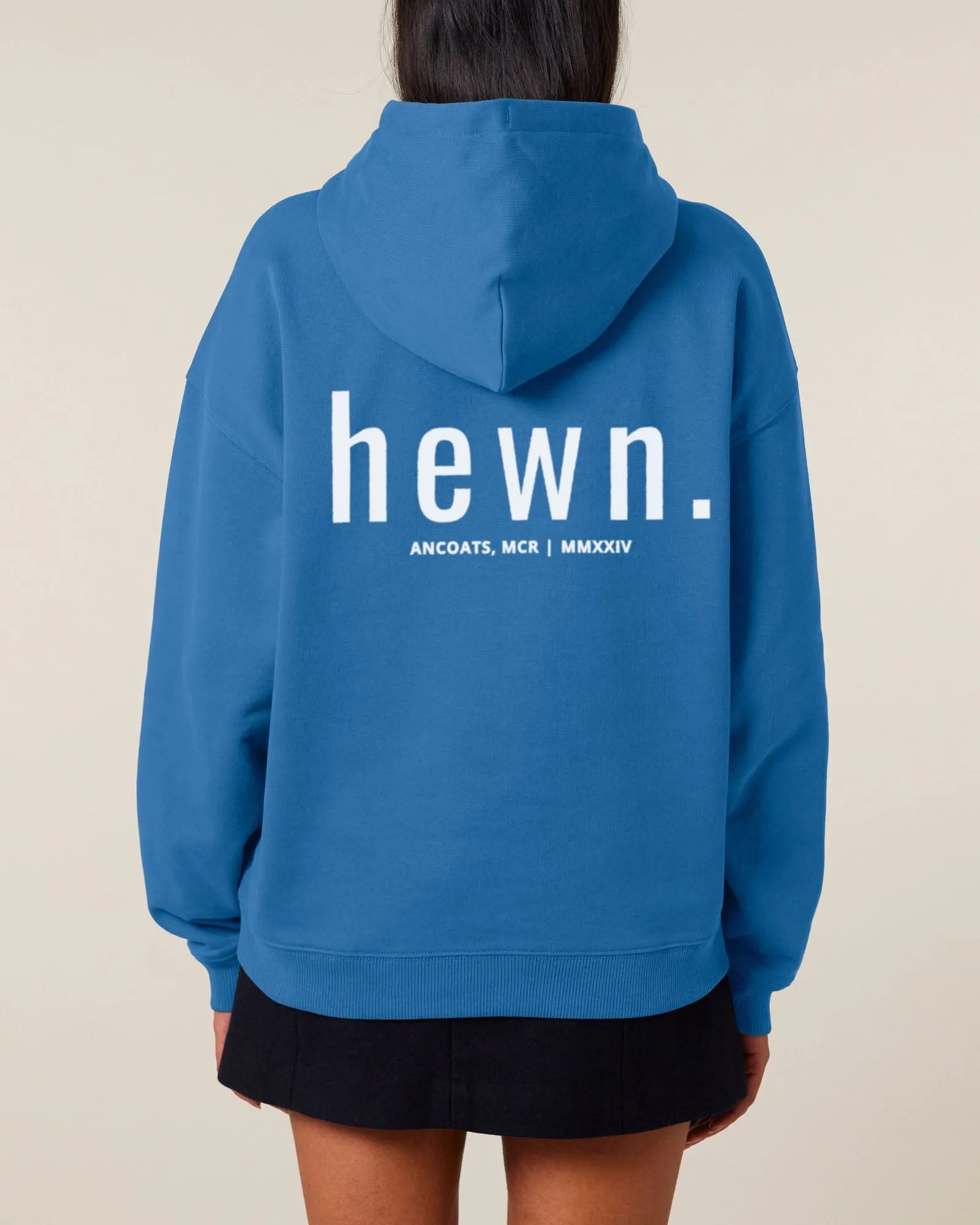 Women's Organic Cotton Signature Oversized Hoodie | Morpho Blue