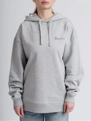 Women's Organic Cotton Signature Oversized Hoodie | Rock Grey Marl