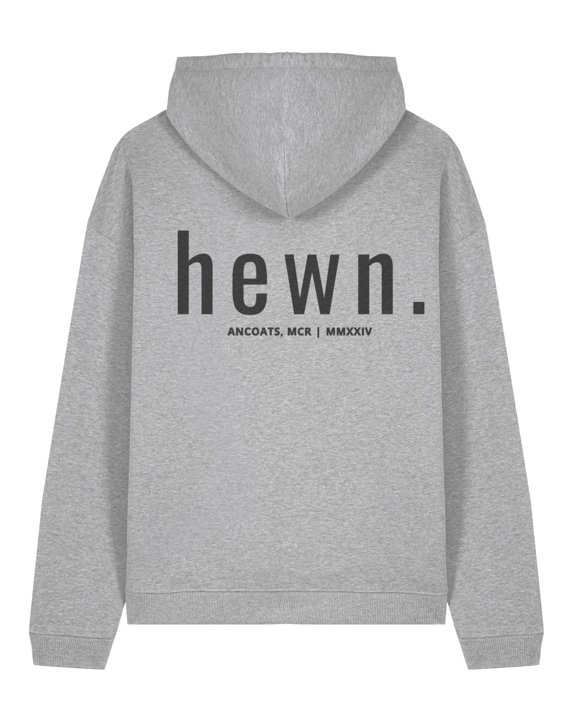 Women's Organic Cotton Signature Oversized Hoodie | Rock Grey Marl