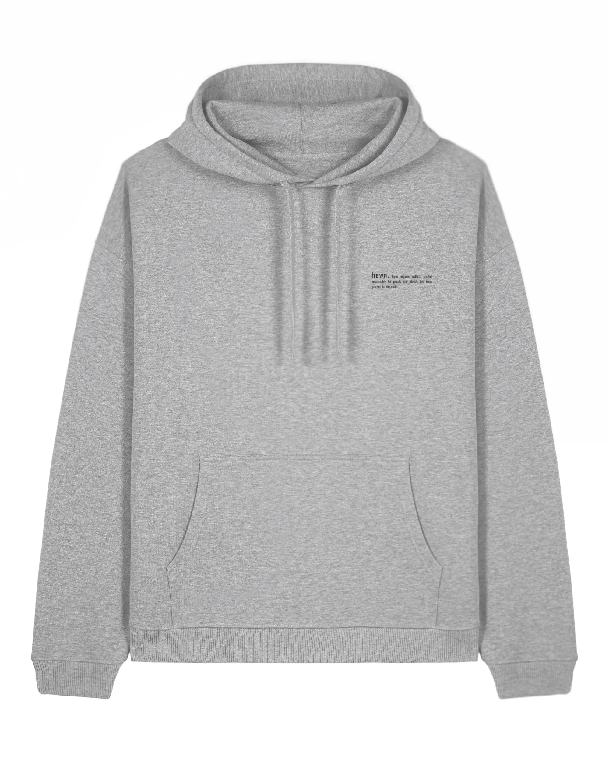 Women's Organic Cotton Signature Oversized Hoodie | Rock Grey Marl