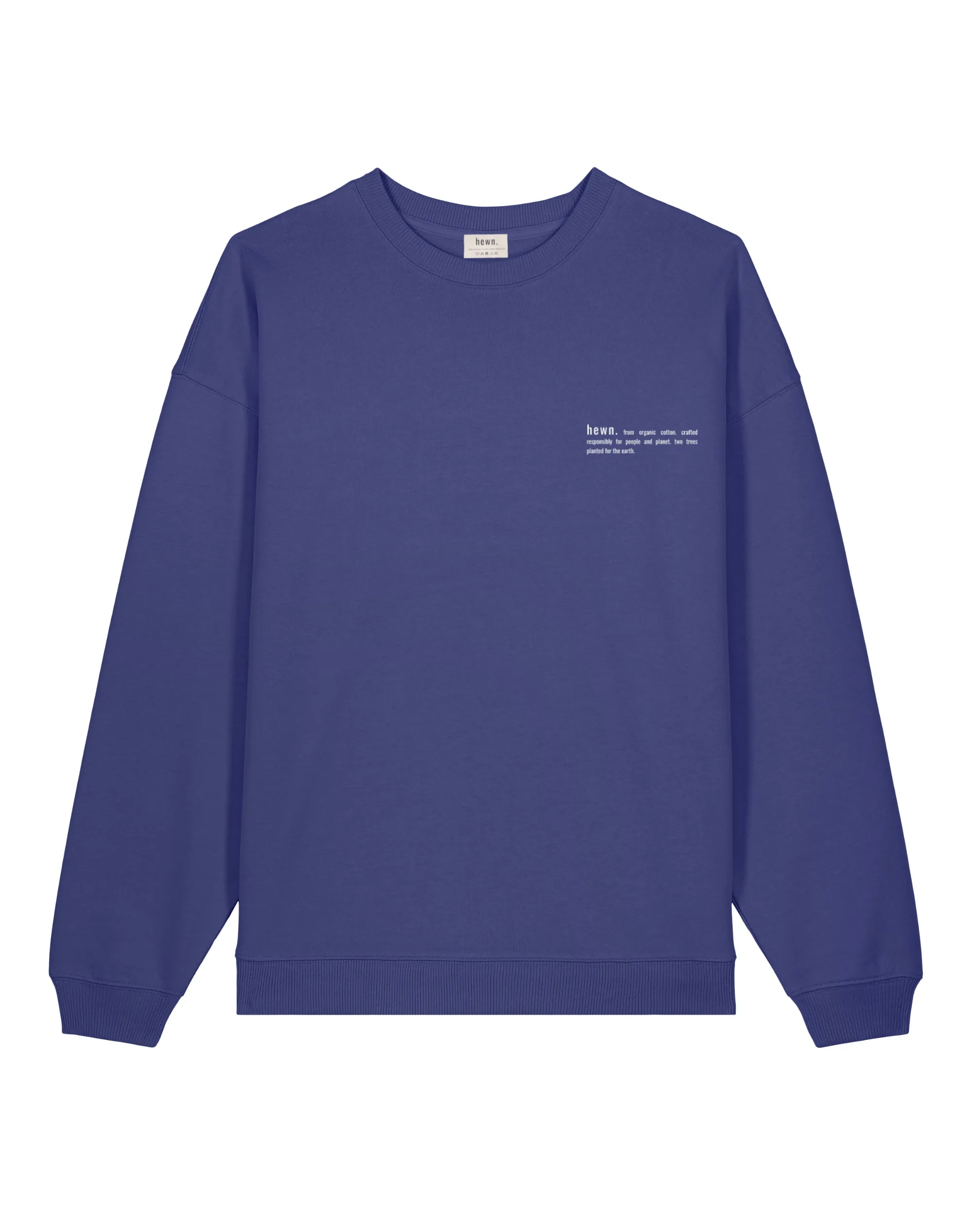 Women's Organic Cotton Signature Oversized Sweatshirt | Dusk Purple