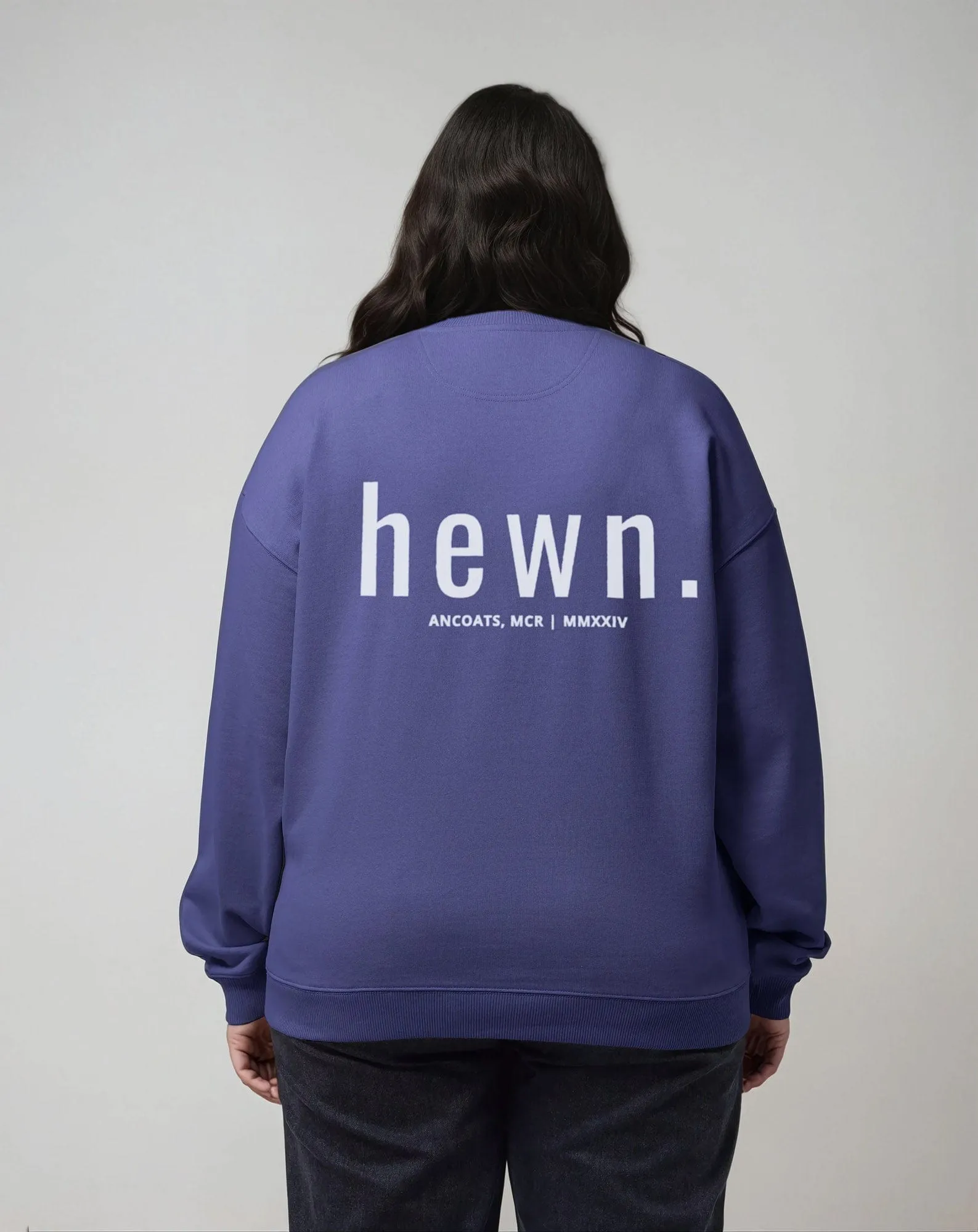 Women's Organic Cotton Signature Oversized Sweatshirt | Dusk Purple