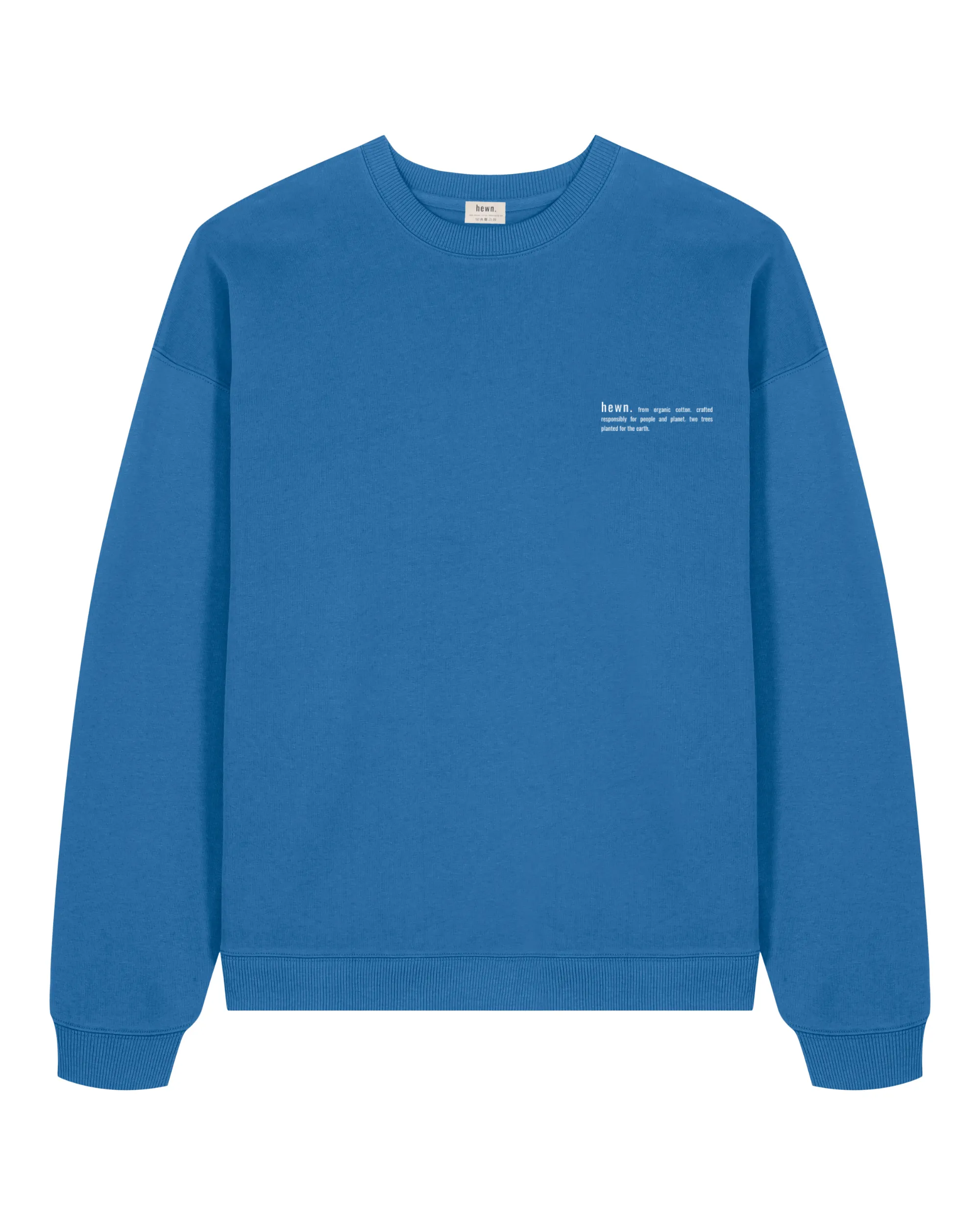 Women's Organic Cotton Signature Oversized Sweatshirt | Morpho Blue