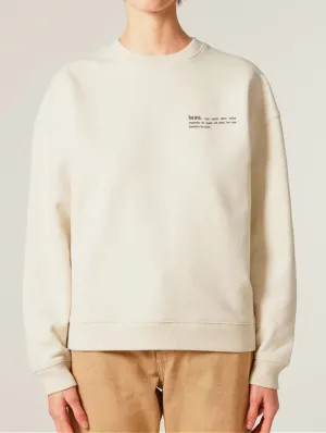 Women's Organic Cotton Signature Oversized Sweatshirt | Natural Cotton
